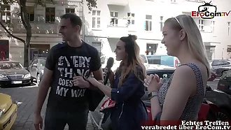 Reporterin sucht Mann und Frau auf der Straße für ein echtes Sextreffen